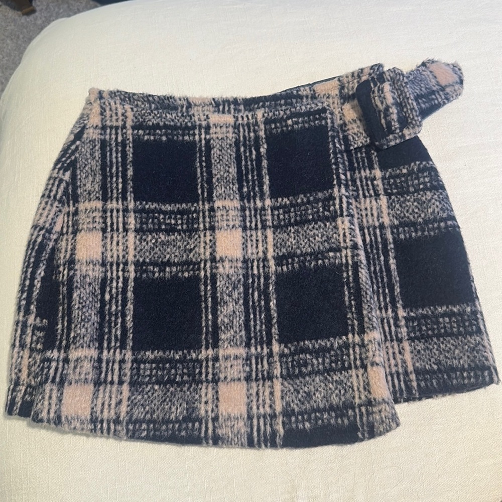 Nwt Urban Outfitters Plaid Wool Skirt